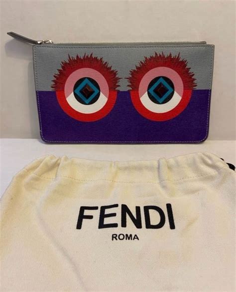 pochette fendi yeux|Clutches & Pochette .